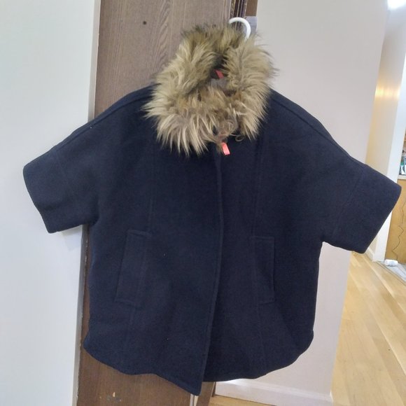 Crewcuts navy warm cape / jacket size M - Picture 1 of 6